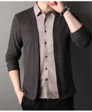 Camisa de Manga Longa com falsa camisa interna(apenas uma peça). Uso social e de negócios