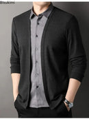 Camisa de Manga Longa com falsa camisa interna(apenas uma peça). Uso social e de negócios