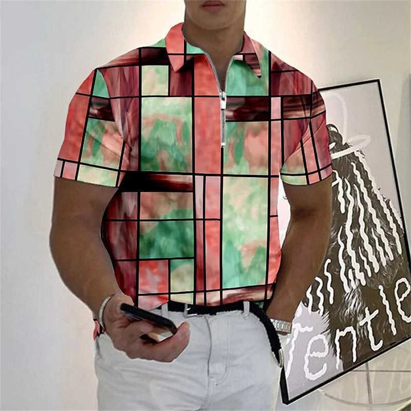 Camisa Polo com Zíper