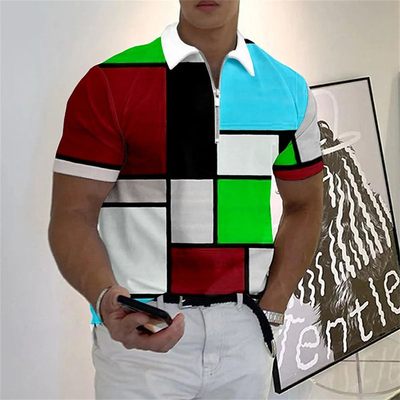 Camisa Polo com Zíper